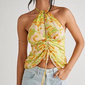 Free People Kyle Halter Retro Top Ruched XS